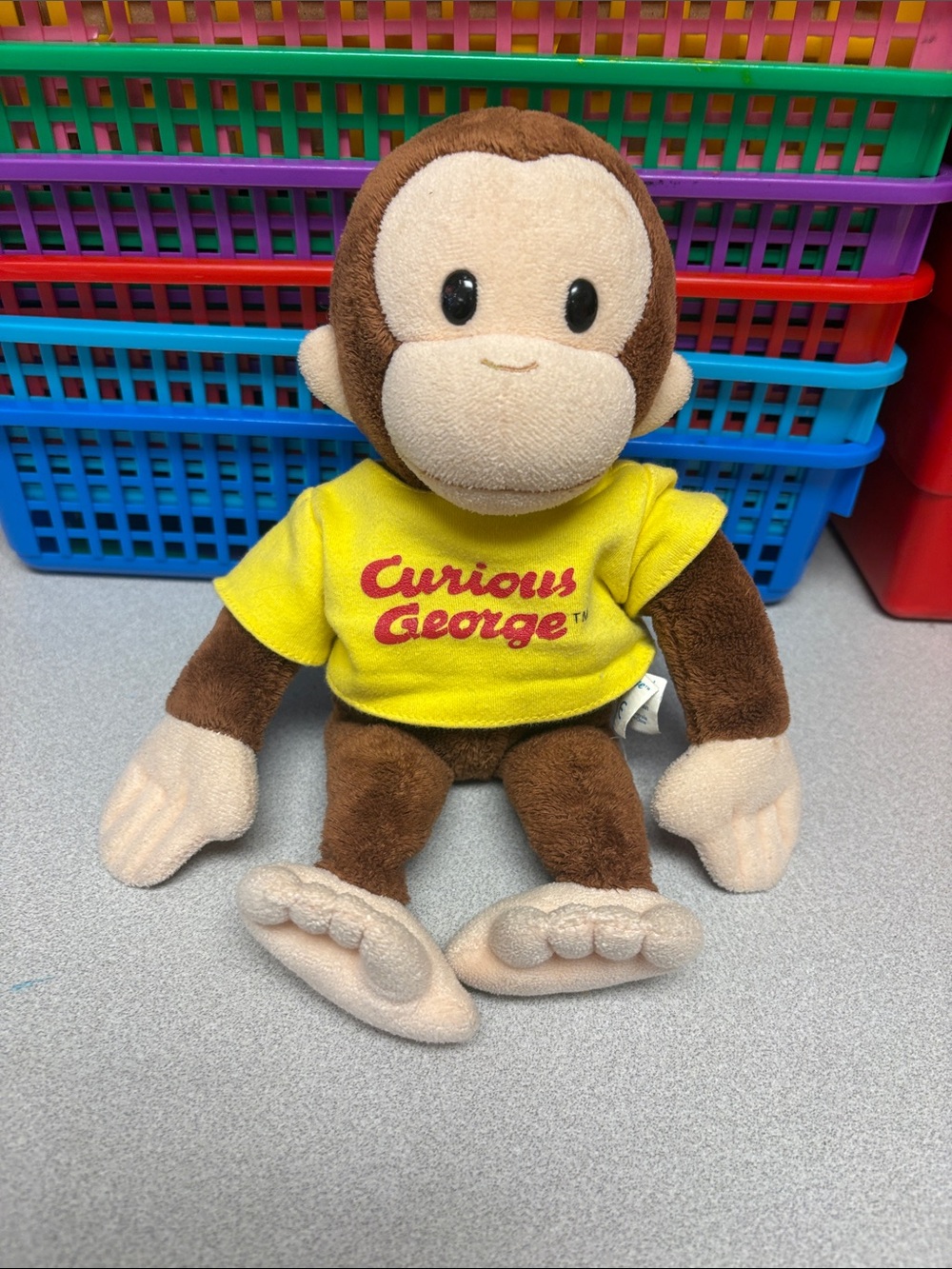 Curious George Plush in Yellow Shirt